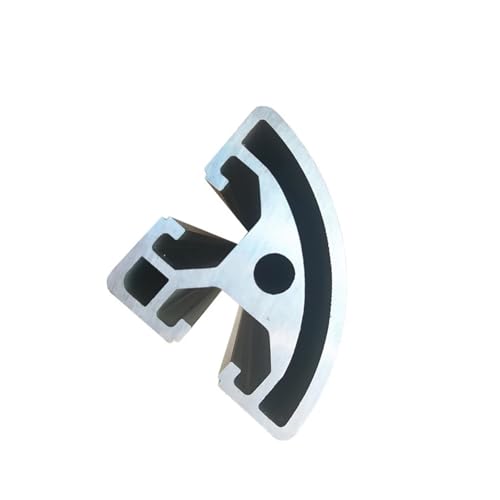 Guide linéaire courbe 1/4 en profilé aluminium 4040R-8 de 700mm
