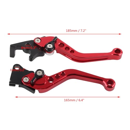 Qiilu Leva Frizione 81 Adatto per Adatto per Cm400t Leva Freno HM 50 Leva Frizione HM 50 Leva Frizione Freno Frizione Set Coppia Leve Freno A Tamburo Frizione Moto Maniglia in Alluminio