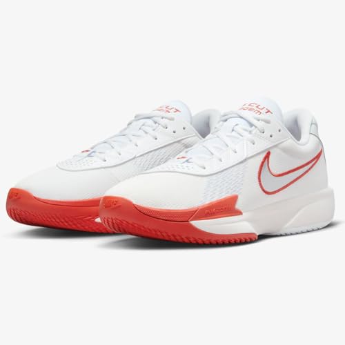 Nike G.T. Cut Academy Men's Basketball Shoes (FB2599-101, Summit White/Picante RED/Football Grey/Metallic Silver) Size 132