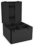 Audibax | Flight Case PRO-PAR | Maleta DJ para 4 Focos PAR 56 | Transporte Seguro de Cabezas Móviles | Protección con Espuma Alta Densidad | Robusta y Elegante | Compartimentos Individuales