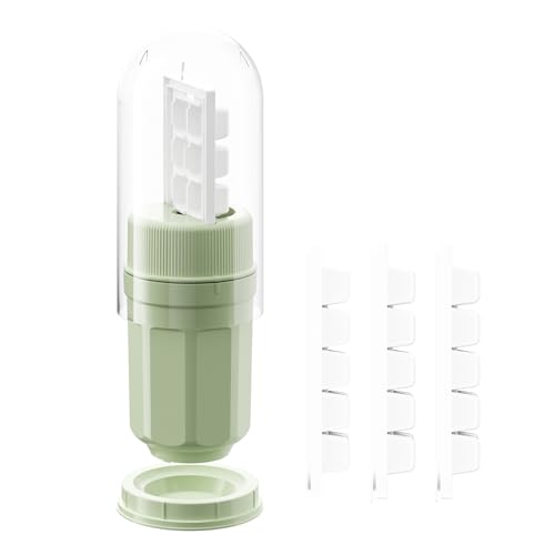 Bandeja para cubos de hielo con tapa verde VOSIGREEN miniatura 1