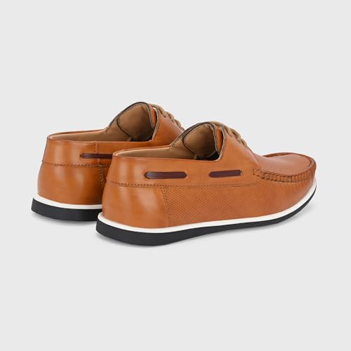 Image of Centrino Office Formal Shoes for Men | Shoes for Man Stylish | Lace-Up Design | Cushioned Insole | Lightweight Comfortable Leather Shoes | Mens Formal Shoes for Business Professional & Daily Office Wear (7630)
