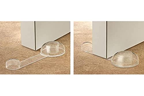 INOFIX 2760B123 - Retenedor de Puerta Flexible y Adhesivo, Transparente, 27 x 40 x 108 mm Cover