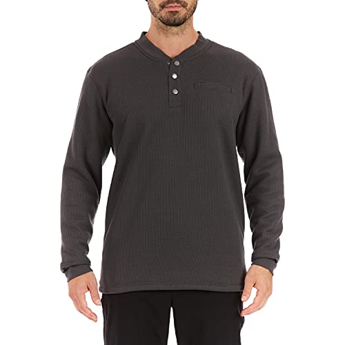 Image of Smith's Workwear Men's Sherpa Bonded Thermal Henley Pullover