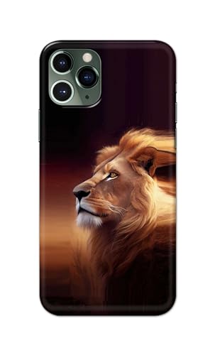 Image of PRINTFIDAA Printed Hard Back Cover Case for Apple iPhone 11 Pro Back Cover (Danger Lion) -112