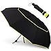 Kalolary UPF 50+ UV Protection Compact Golf Umbrella,62 Inch Extra Large Oversize Double Canopy Vented Umbrella Windproof Waterproof for Men and Women