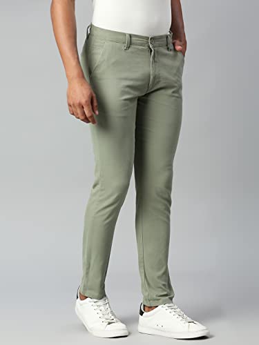 Aachall Men's Regular Casual Pants - Sage(30)3