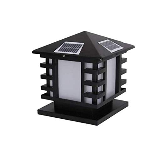 Phares de colonne solaire extérieurs imperméables 40cm appliques murales domestiques
