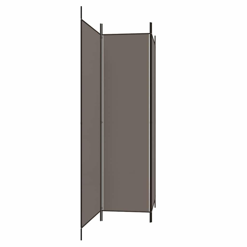 Składany parawan 3 panele antracytowy 150x200 cm