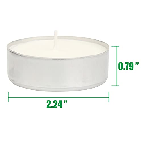 Image of Stonebriar 20 Pack Unscented Mega Oversized Tea Light Candles with 9 Hour Extended Burn Time