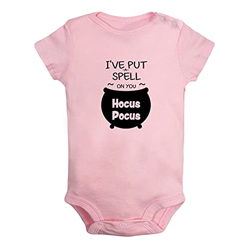 Image of iDzn I've Put a Spell On You Hocus Pocus Funny Rompers Newborn Baby Bodysuits Infant Jumpsuits Novelty Outfits Clothes