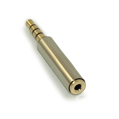 Adaptador 2.5mm hembra a 3.5mm macho 4 conductores miniatura 2