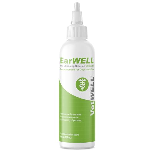 VetWELL Ear Cleaner for Dogs and Cats - Cucumber...