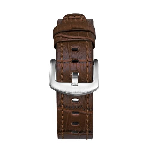 Image of ADAMO Universal Genuine Leather Strap Suitable for All Watches (for Replacement to Titan, timex etc.) and 20 /22 MM Smart Watches
