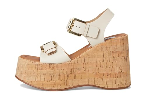 Steve Madden Women's River Pump, Gold Leather, 114