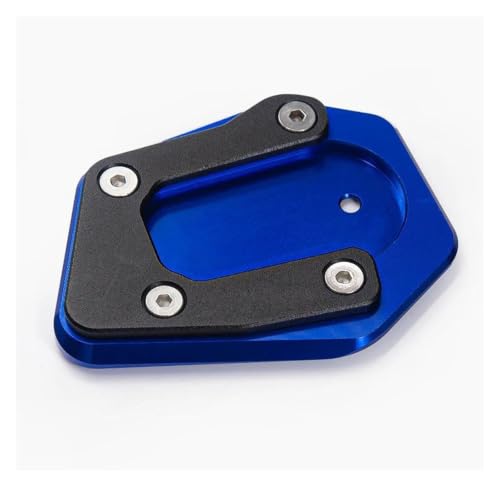 Extension béquille moto F850GS résout le problème de basculement sur sol meuble bleu