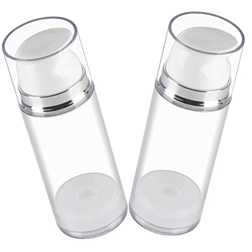 Ipetboom 2Piezas Aire Recipientes de Viaje Cosmético Vacío Recargables para Loción y Crema Compacto y Ligero