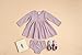Modern Moments by Gerber Baby Girls' Mini Waffle Dress with Diaper Cover Set, Medium Lilac, 12 Months