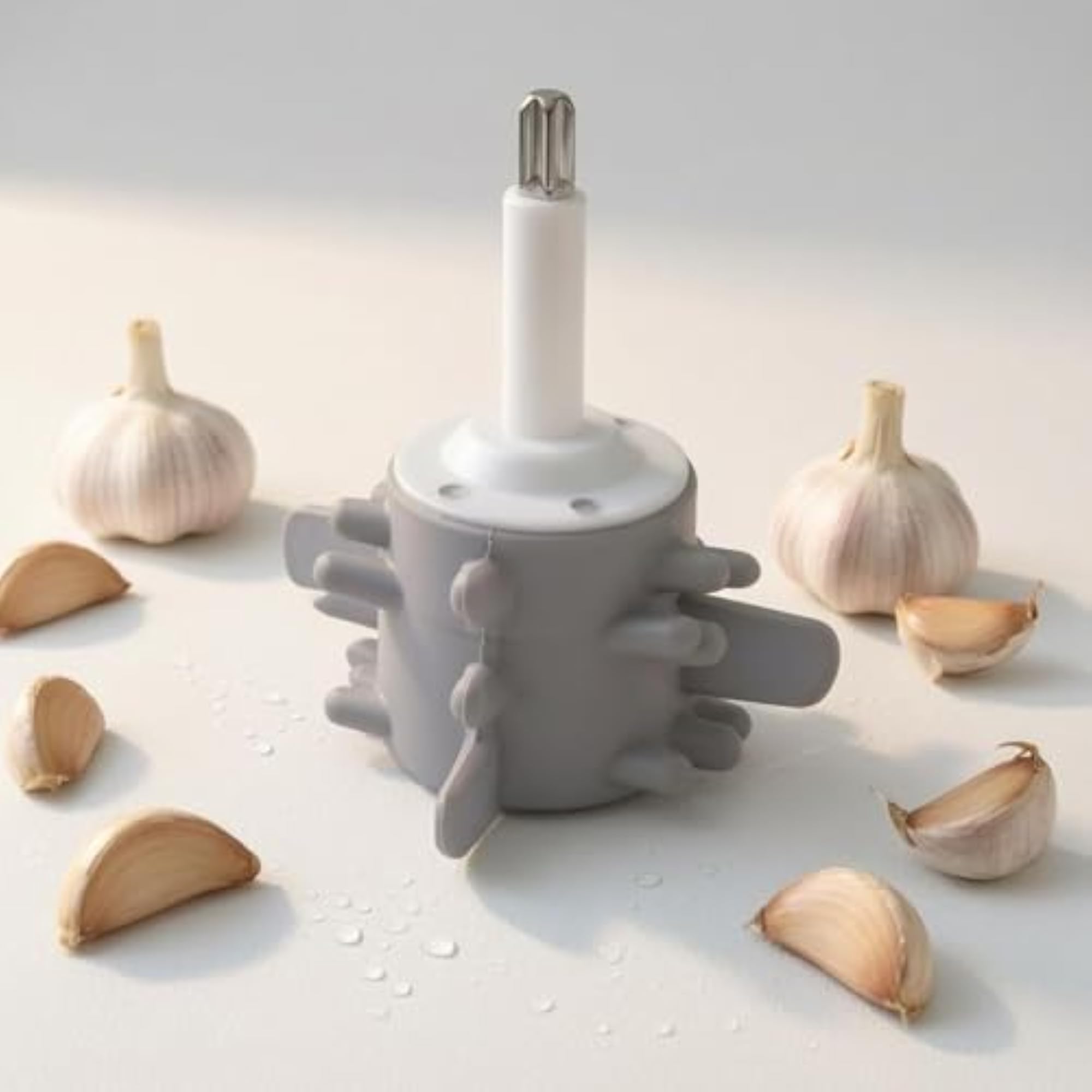 Cylindrical Garlic Peeling Attachment for Food Prep