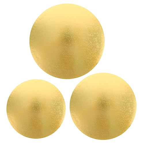 BRIGHTFUFU 3Pcs Round Cake Mousse Cake Trays for Smooth Surface Baking Supplies for Birthday Wedding and Dessert Parties