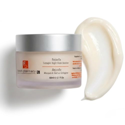FRENCH PHARMACY RejuvRx Collagen Night Mask Overnight Firming Treatment with Peptides Hydrolyzed Collagen & Squalane Boosts Elasticity Smooths Wrinkles Deep Hydration 60ml