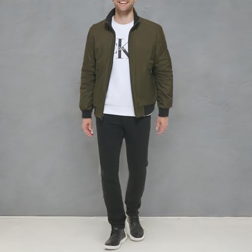 Image of Calvin Klein Men's Winter Coats - Sherpa-lined Hooded Soft Shell Jacket