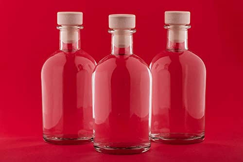 Casavetro heldere kurk Stop lege glazen flessen 250 ml Herbruikbare kurk deksels-luchtdicht voor Sloe Gin azijn bier Cider Soda wodka en Water (12 x 250 ml) - Image 5