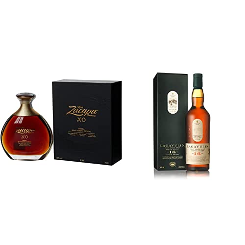 Ron Zacapa Centenario XO Solera Gran Reserva Especial, ron, 700 ml + Lagavulin 16 Whisky Escocés Single Malt, 700 ml