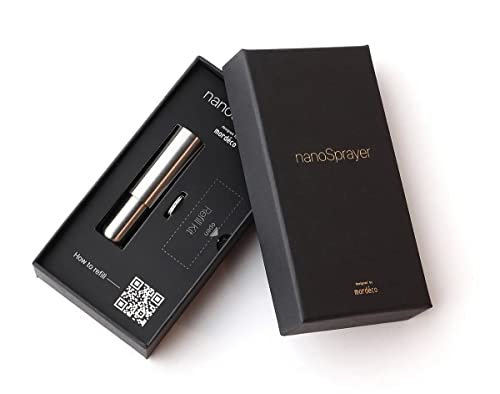 nanoSprayer Mini Perfume Refillable Bottle, Perfume Atomizer, Essential Oil Bottles, Small Spray Bottle for Travel, Everyday Carry (5ml, Silver)4