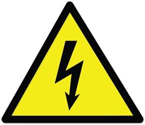 AK Wall Art Danger High Voltage Sign Warning Vinyl Sticker - Car Phone Helmet - Select Size