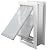 Endura Flap E2 Pet Door for Walls in White | Energy-Efficient Double Flap Design for Wall Installations | All-Weather Protection with Insulating Dual-Layer Flap | White, Large, Double Flap
