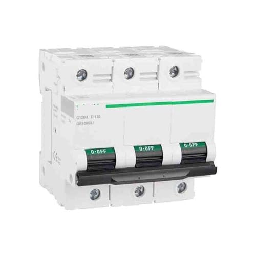 Disjoncteur triphasé C120H 3P D125A 10kA courbe D pour armoire électrique