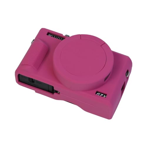 Funda para cámara Canon Powershot G7x Mark III silicona roja