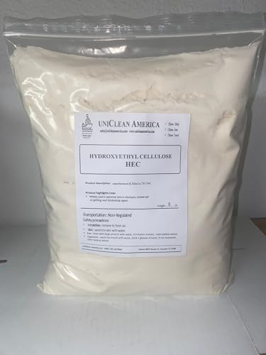 HEC - Hydroxyethyl Cellulose (HEC) - Thickening Agent for Beauty & Cosmetic Products - Made in USA – Weight : 10 lb