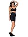 Delfin Spa Women's Mineral Infused High Waist Exercise Shorts, Black, Medium