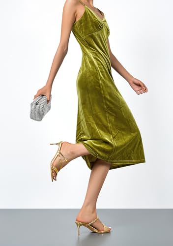 TNYNFBEB Womens Stiletto Mid Heel Open Toe Sandals Mules Shoes Slip-on Prom Wedding Dress Patent Leather Summer 2.6 Inches Heels3