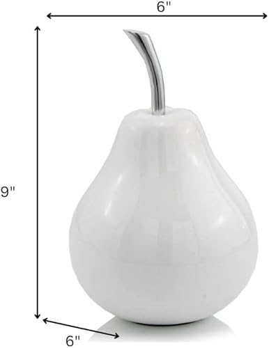 Miniatura 8 de Modern Day Accents 3963 Peral Verde - Pera verde pequeña, decoración de frutas, regalos, mesa, centro de mesa verde para decoración del hogar,