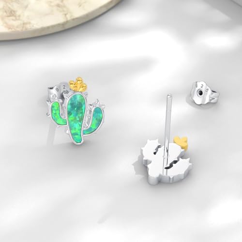 Flower Stud Earrings 925 Sterling Silver Flower Jewelry Christmas Anniversary Birthday Jewelry Gifts for Mother Wife Daughter Sister Friend2