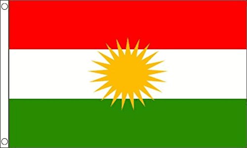 Kurdistan Flag 5ft x 3ft (150cm x 90cm)