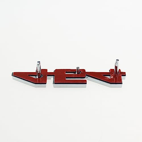 Image of 6Pcs Set SS 454 Fender Emblem 3D Tape Badge Sticker Nameplate Letter Replacement for 1970 1971 1972 El Camino Malibu (Silver Red)