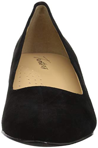 Trotters Women's Kiera Pump, Black Suede, 8.5 W US2
