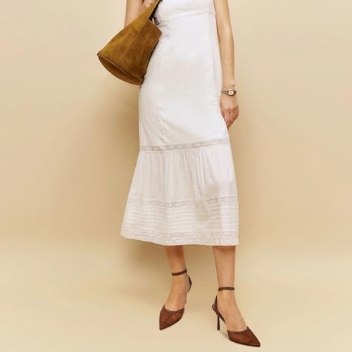 Mesh Kitten Heels for Women Closed Pointed Toe Slingback Buckle Strap Pumps Fashion Casual Dress High Heels3