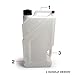 Risk Racing 281 EZ3 - 3 Gallon Utility Jug , Gray