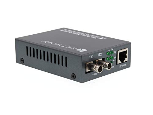Fiber Media Converter - 100Base-Fx, St Singlemode, 20Km, 1310Nm #TOP6