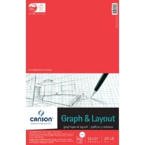 Bloc de hojas para gráficos y diseños Canson 11x17 para dibujo técnico y diagramas