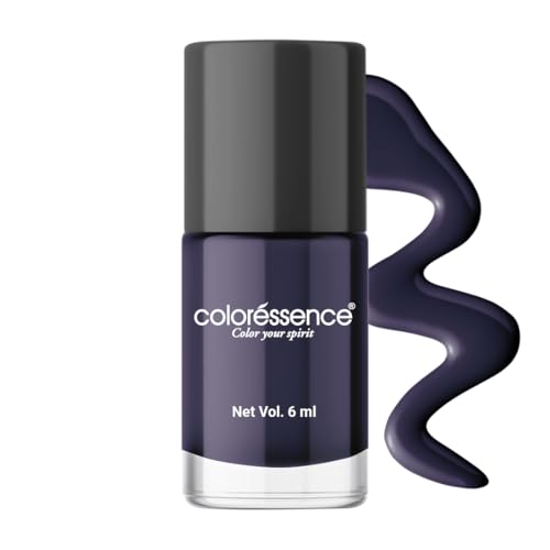 Image of Coloressence Cute Coats Long Lasting Glossy Finish Nail Paint | Chip Resistant | Quick Dry | One Swipe Application | Toxin Free|Magnetic Blue -6ml