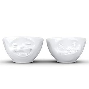 TASSEN.TV Kleine schaaltjes set nr. 3 100ml wit lachend & lekker [A]