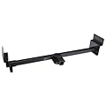 Class 3 III Black Adjustable (Frames Up to 72" Wide) 2" Receiver Tube Rear Bumper Trailer Tow Hitch Mount Compatible with RV Towing