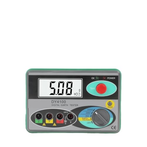 デジタルアース接地抵抗計 メグオームメーター 0-2000オーム 計測機器検査 電気技師抵抗テスター DY4100