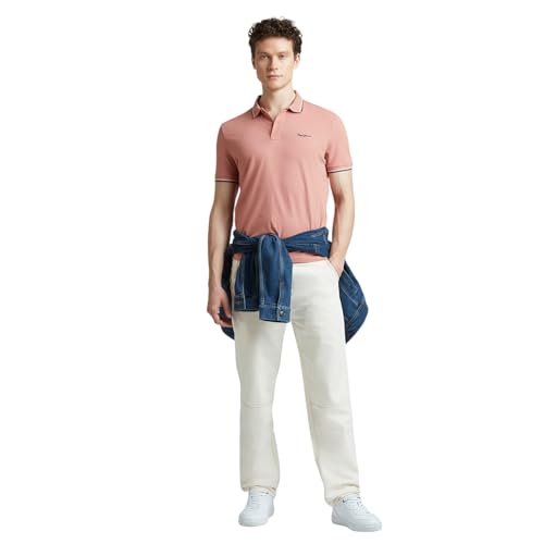 Image of Pepe Jeans Men's Cotton Regular Fit Polo T-Shirt